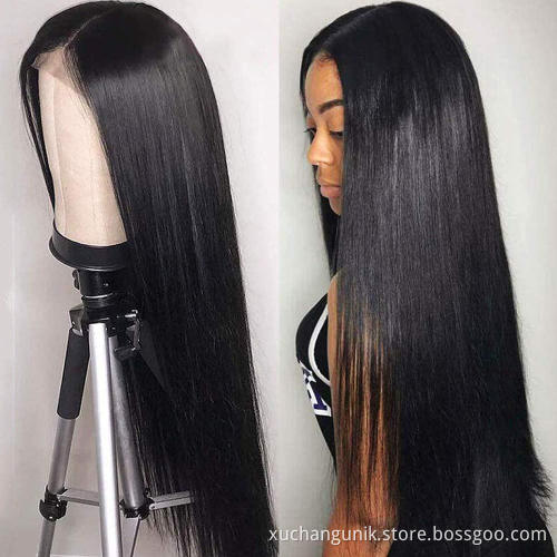 Uniky 10A Quality Virgin Hair Straight Brazilian Frontal Wig Human Hair Wig Lace Front Virgin Cuticle Aligned 360 Human Hair Wig